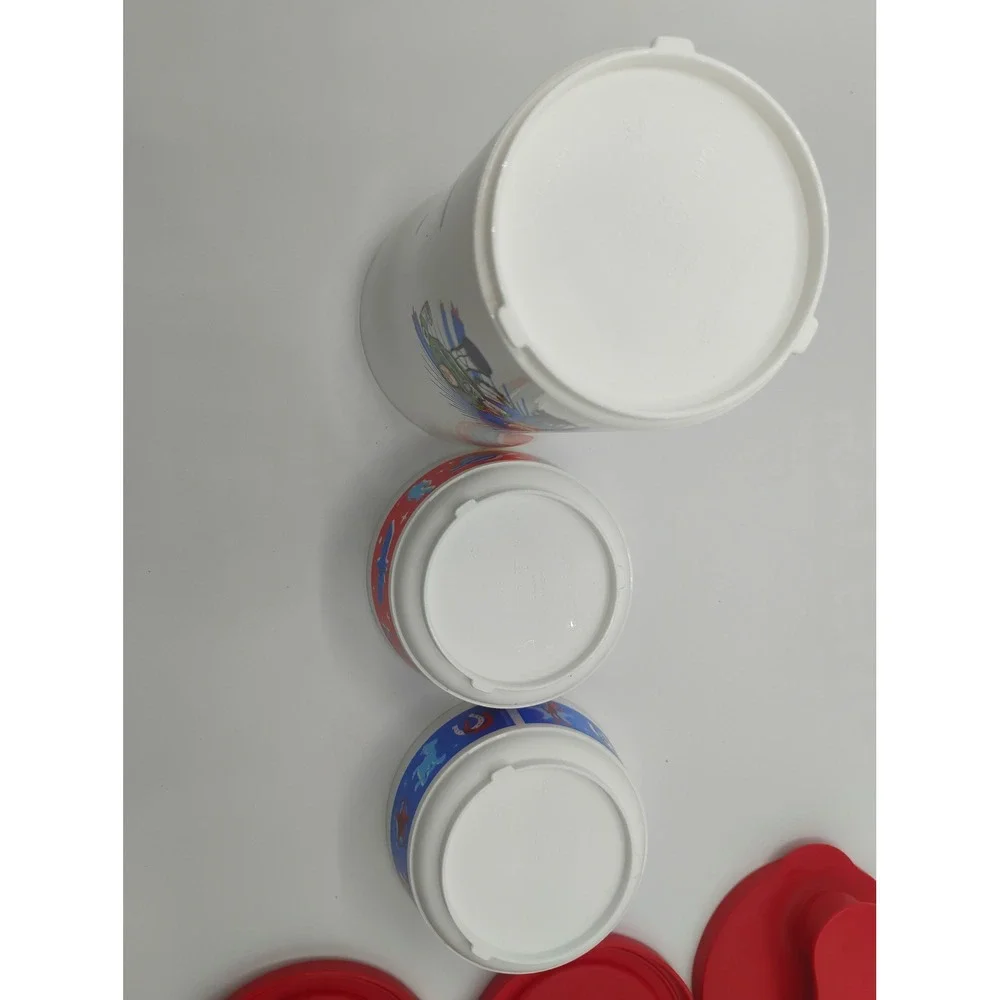 Tupperware Toy Story Snack Set Kids OS White Red Excellent Disney Pixar Woody